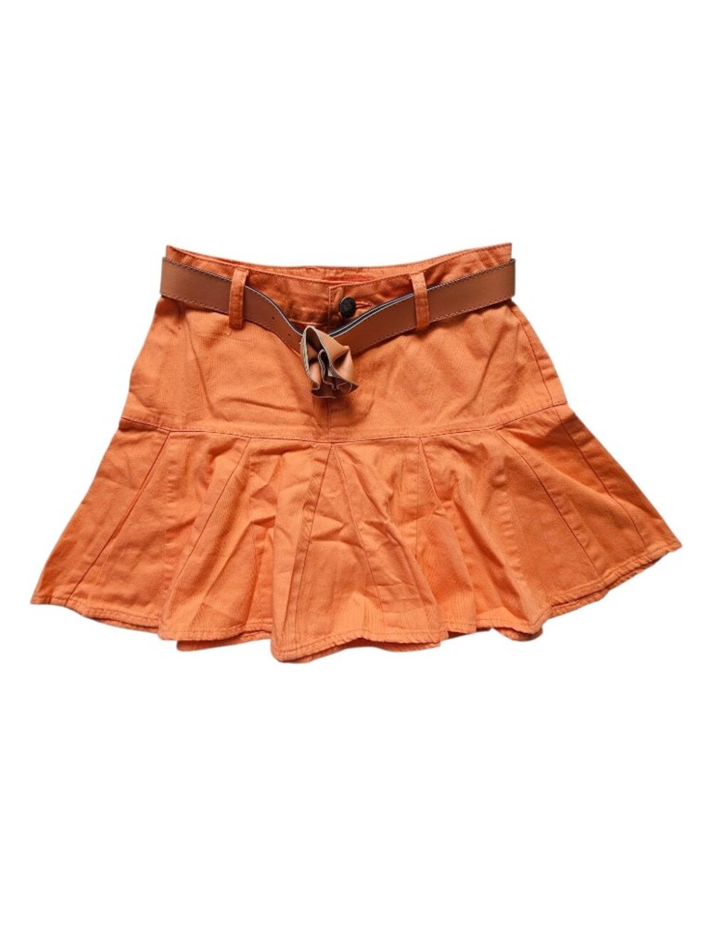 Jordache orange novelty cotton skirt